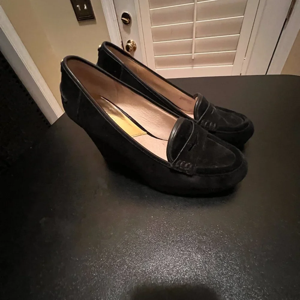 Michael Kors Rory loafer wedge pump size 8 black
